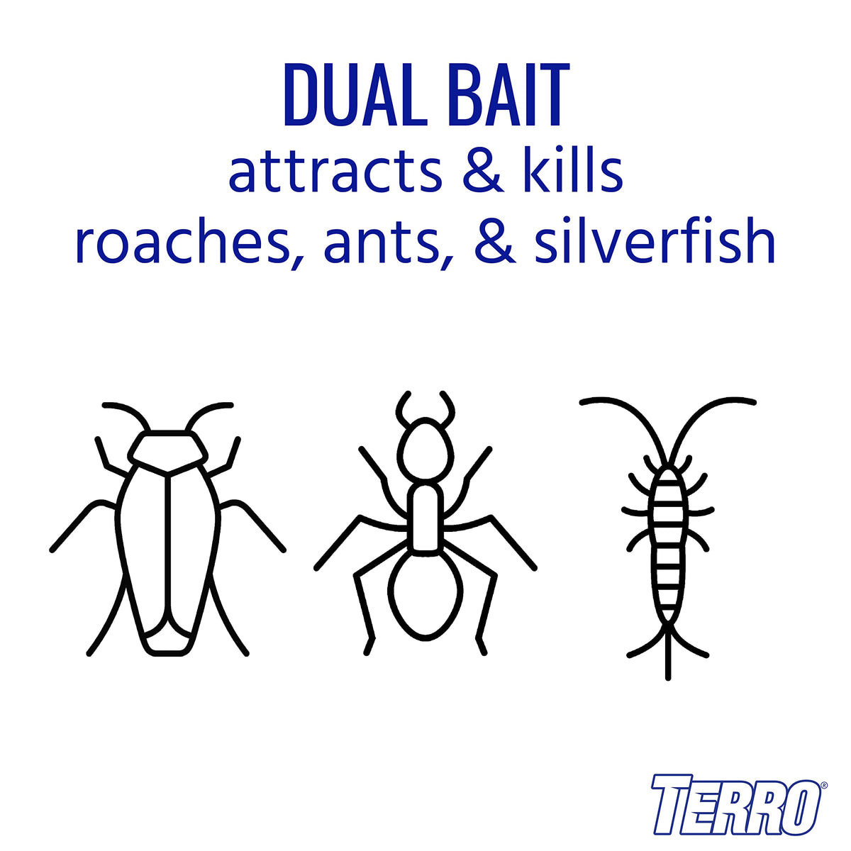TERRO bait station placed along baseboards for discreet pest control.