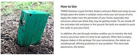 Woodstream Terro boxed solution with eight stakes delivering continuous protection.