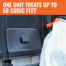 Garage-use friendly design for seasonal outdoor bins