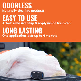 Outdoor trash bin setup with TERRO for cleaner waste area