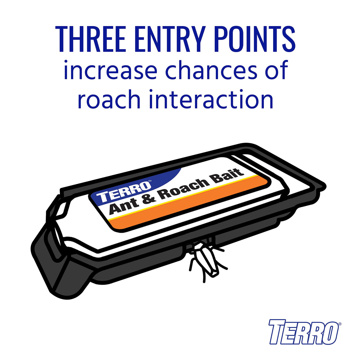 TERRO liquid bait attracts worker ants and delivers to the nest.