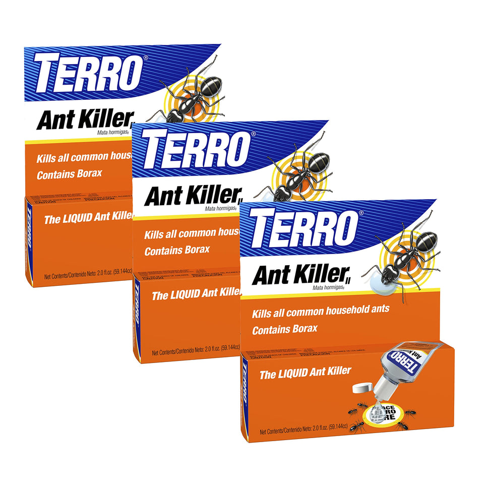 Terro liquid ant killer 3-pack box ready for quick home setup