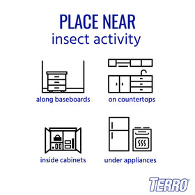TERRO bait with multiple entry points supports access by pests.
