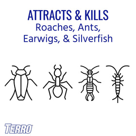 Terro Roach Bait Powder with a 360-degree nozzle enables easy placement.