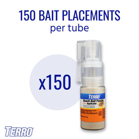 Terro Roach Bait Powder offers easy squeeze application.