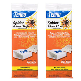 Terro Spider & Insect Trap 8pk front view for discreet pest monitoring.