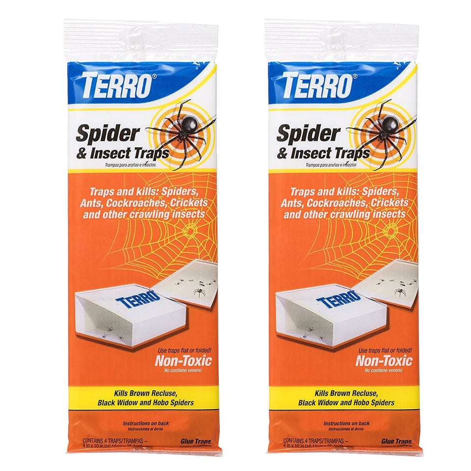 Terro Spider & Insect Trap 8pk front view for discreet pest monitoring.