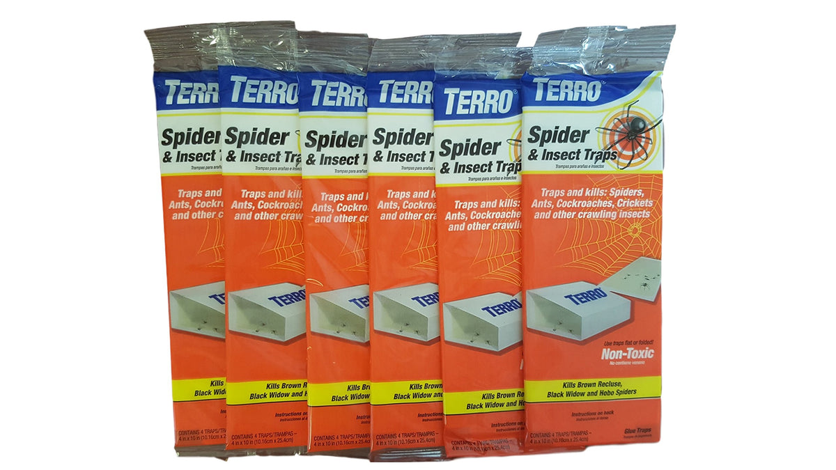 Terro traps folded to limit access for children and pets while catching insects