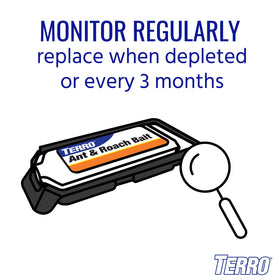 TERRO stay-fresh tab close-up preserving bait freshness until use.