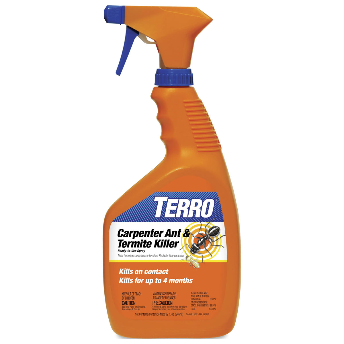 Terro T1100-6 32oz spray bottle for fast contact kill and long-lasting protection