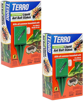 Terro T1812 outdoor bait stake in packaging ready for outdoor ant control