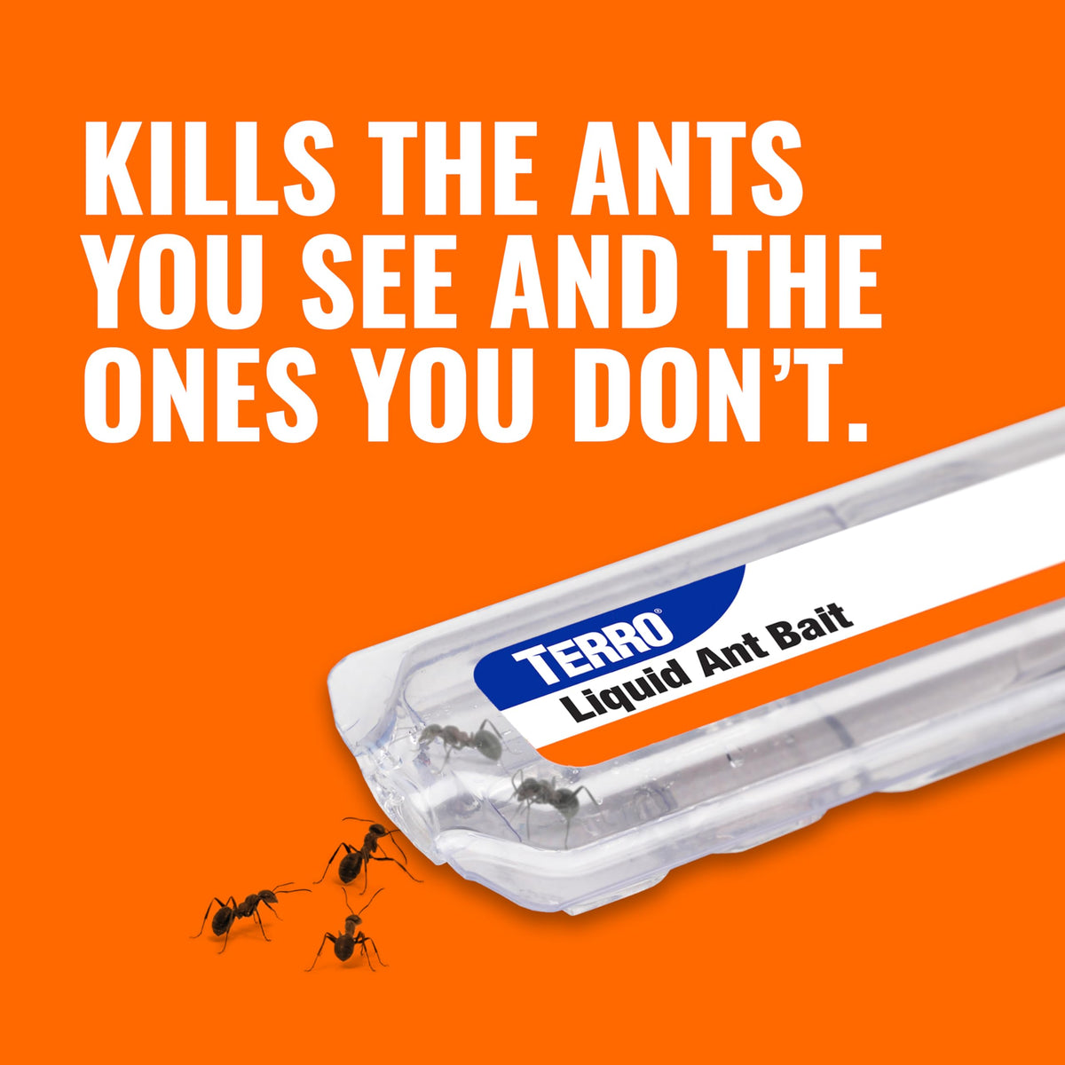 Terro T300-3SR countertop placement highlighting convenient ant control near busy kitchen areas