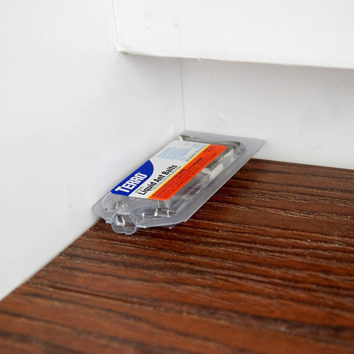 Terro T300 closed bait station detail showing leak-free design.