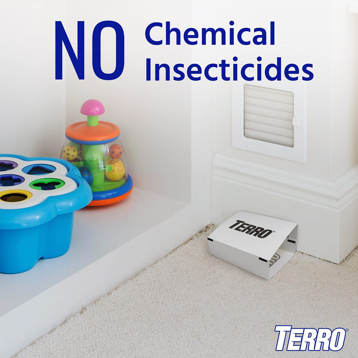 Terro T3206SR baseboard placement shows discreet pest control in corners.