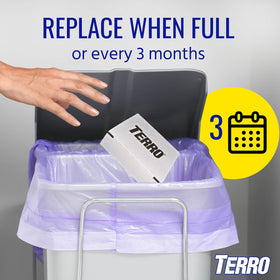 Terro T3206SR folded design keeps glue away from pets and kids.