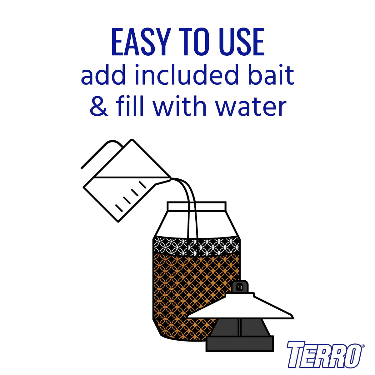 Terro T380 fill line instructions enable quick activation with warm water
