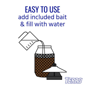 Terro T380 fill line instructions enable quick activation with warm water