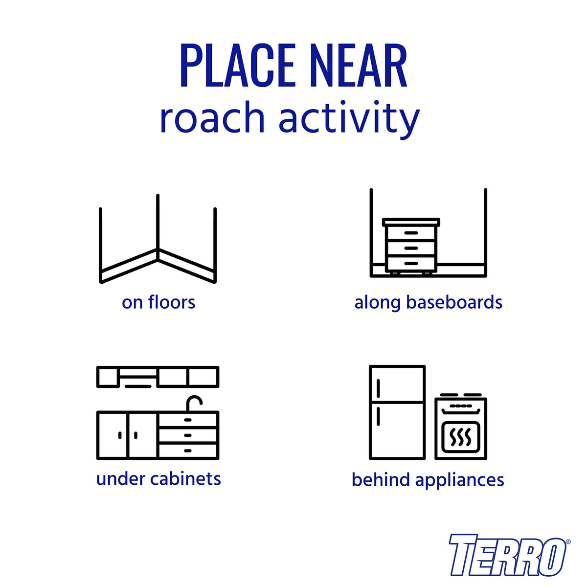 Terro T500 roach bait station is pre-filled for quick, mess-free setup.