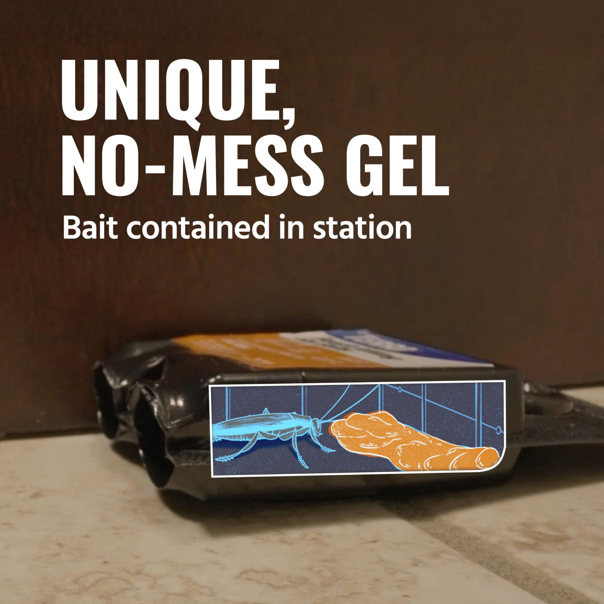 Terro T506SR bait-chamber-squeeze demonstrates activating fresh gel for ready-to-use stations.