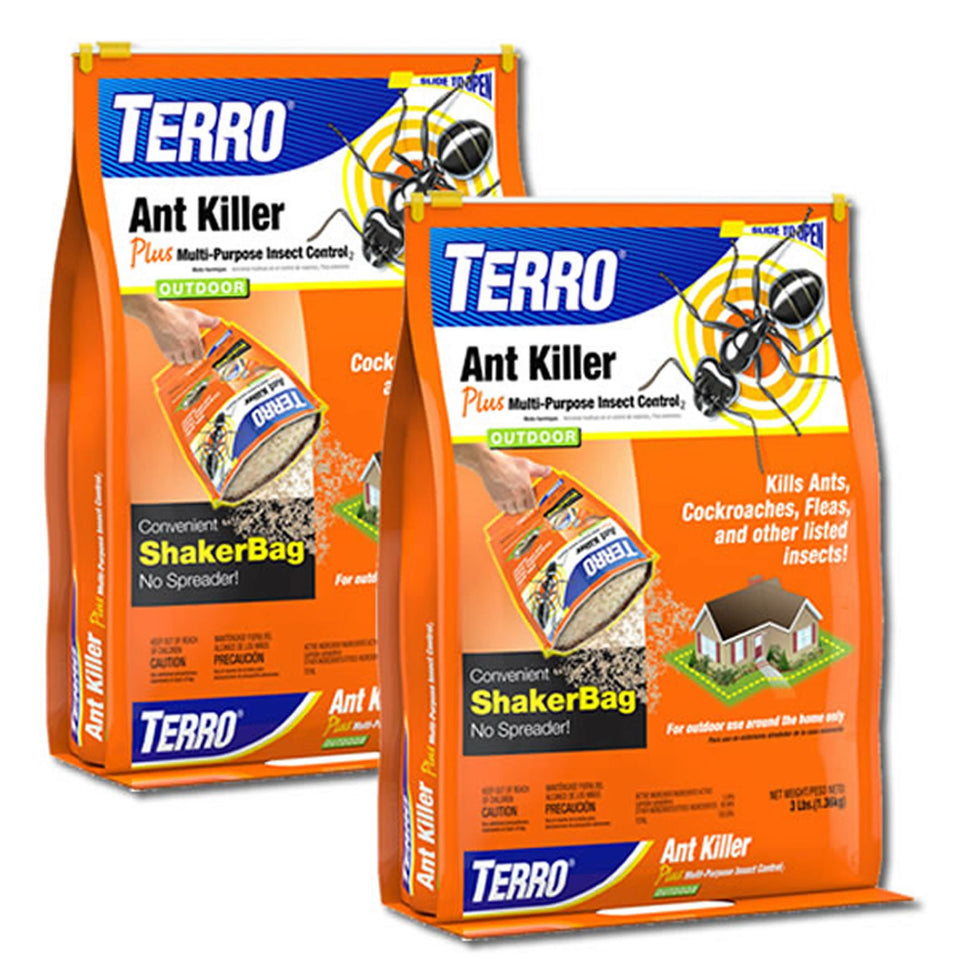 Terro T901-2 Ant Killer Plus 3lb bag open for easy shaker use