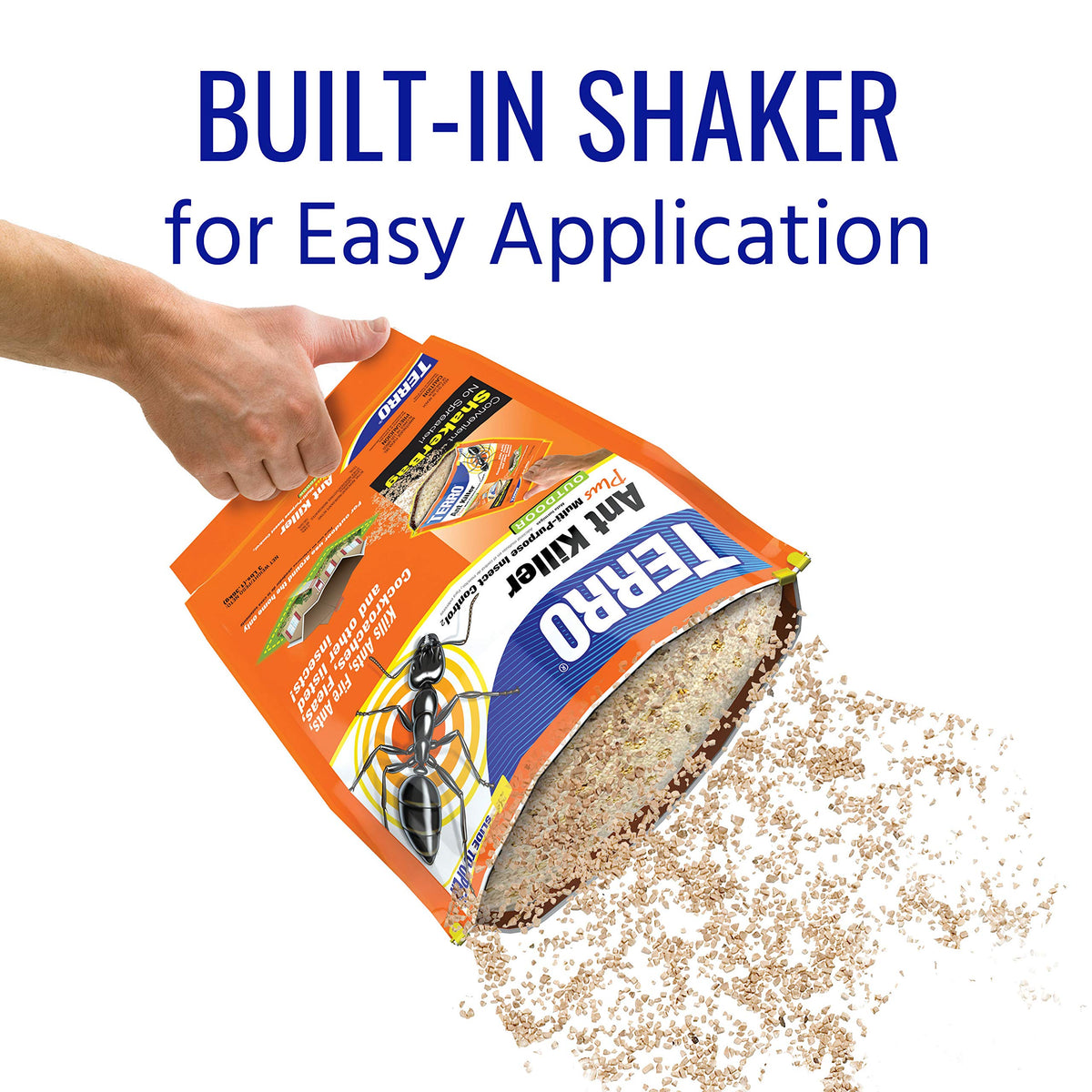 Perimeter foundation treatment with Terro Ant Killer Plus creates a protective barrier
