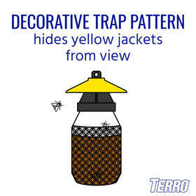 Terro yellow jacket trap in use during sunny outdoor activity