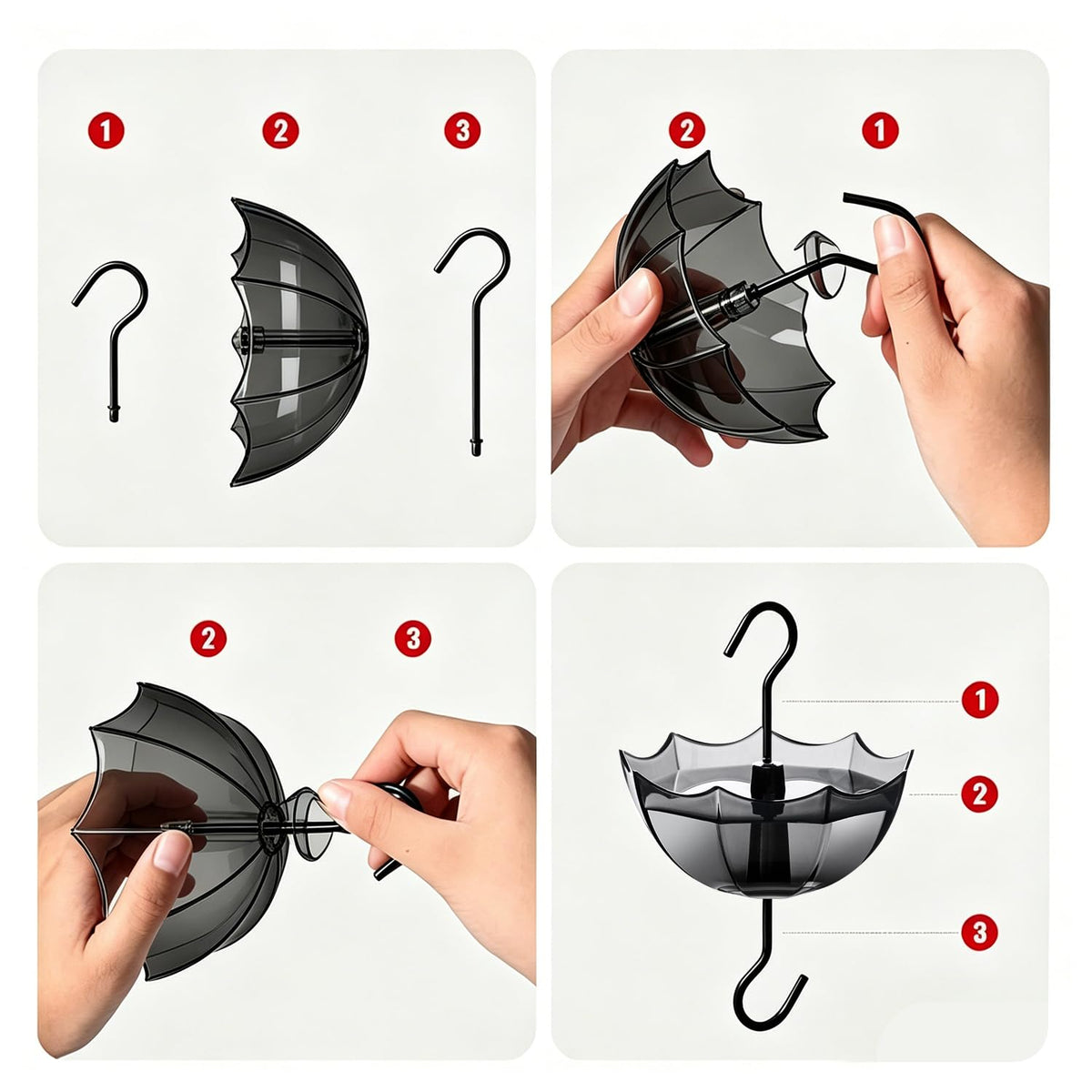 TERULF moat uses coated metal hooks for rust-proof durability.