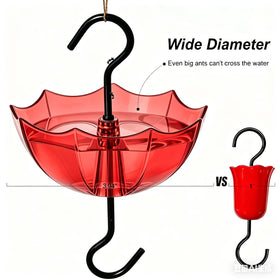 Hanging installation with top and bottom hooks for secure setup.
