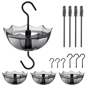 TERULF ant moat for hummingbird feeder with umbrella guard deters ants effectively.