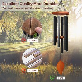 TESECU wind chime hanging in outdoor garden setting