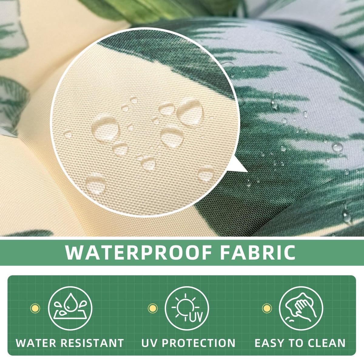 TESICA cushion easily cleans with a damp cloth and sun drying.