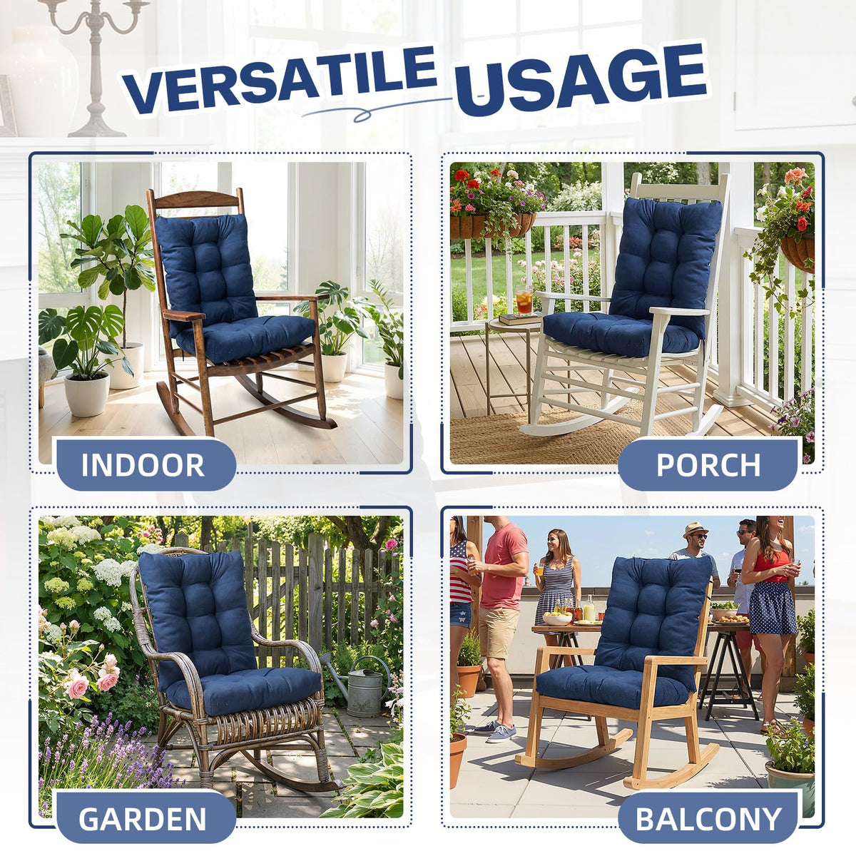 TESICA indoor-outdoor cushion after expansion packaging reveals full size