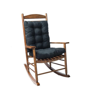 TESICA rocking chair cushion black front view for outdoor comfort