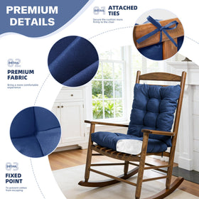 TESICA cushion black side view with secure attachment ties