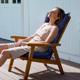TESICA seat cushion 17x17 provides compact comfort for dining and lounging.