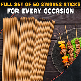 Tesorrio meat-skewer for easy campfire cooking