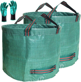 Tespher 137-gallon leaf bag standing upright for simple yard cleanup.
