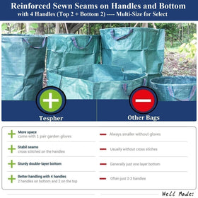Tespher bags suitable for camping trash and laundry storage needs.