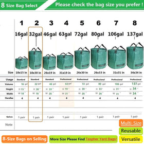 Tespher bags folded flat for compact storage after use.