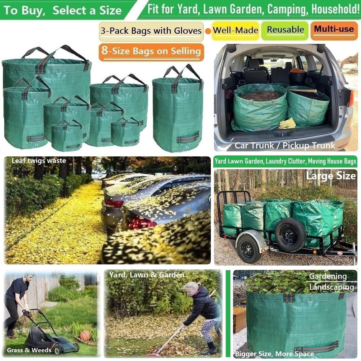 Tespher gardening gloves included with the bags for immediate use.