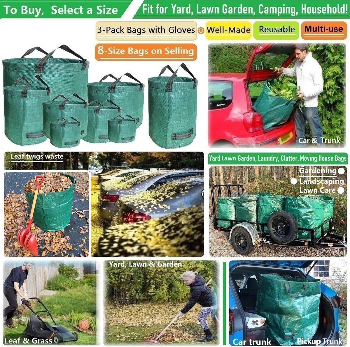 Tespher gardening gloves pair included for yard cleanup