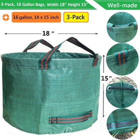 Tespher leaf bag with four reinforced handles for stable filling.