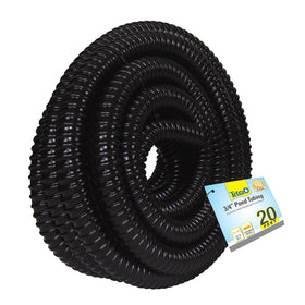 TetraPond tubing's corrugated surface helps maintain flow through bends.