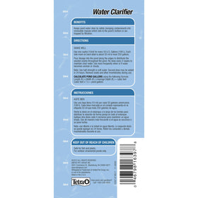 Tetra Pond Water Clarifier dilution-bucket demonstrates proper mixing before use.