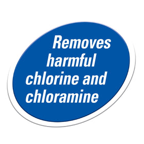 TetraPond AquaSafe treating pond water to remove chlorine and chloramines.