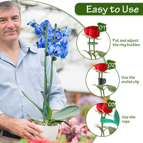 Includes rings, clips, and ties for quick securing and height adjustments.