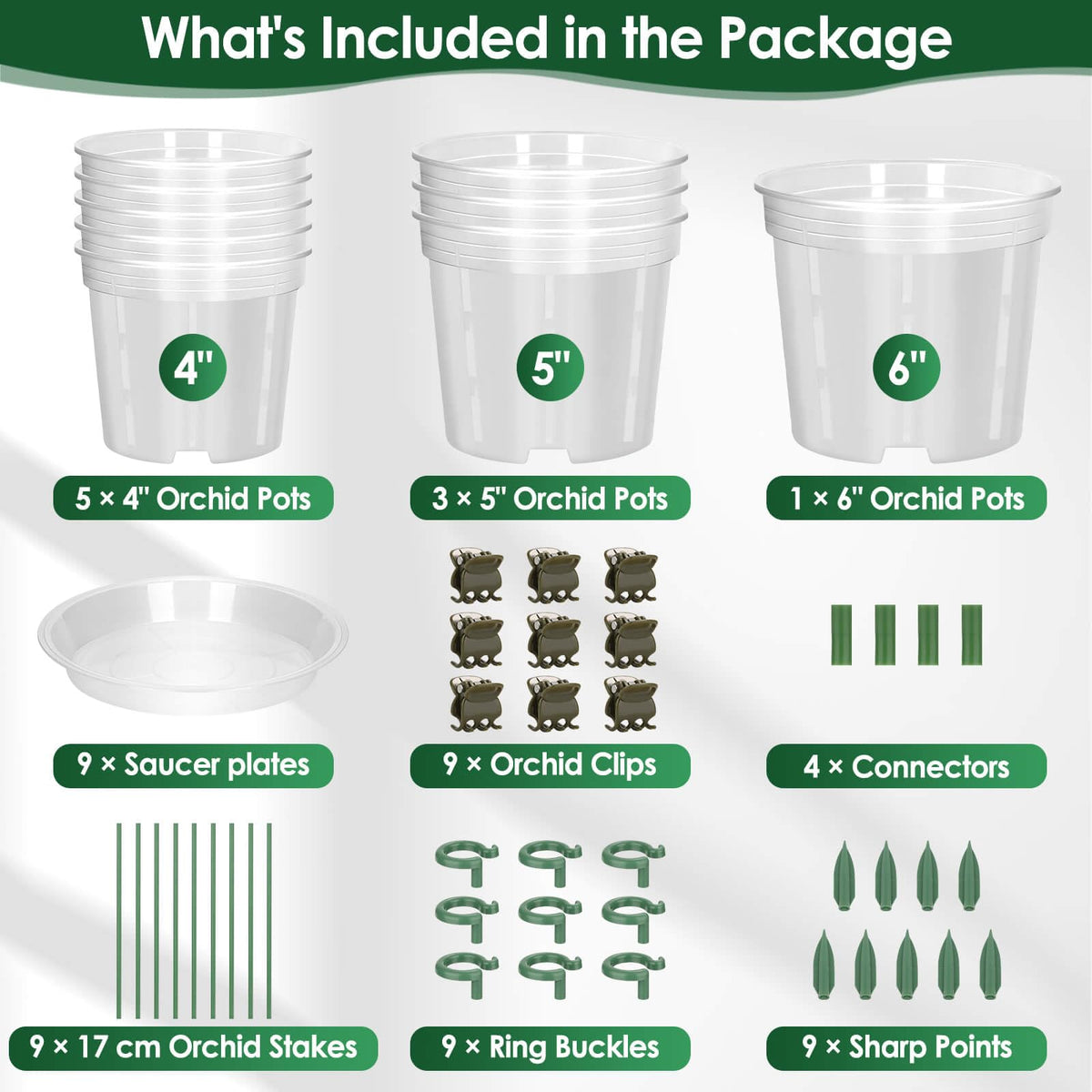 Tetutor clear orchid pot six-inch with holes promotes root health and monitoring