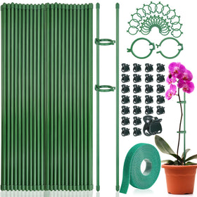Tetutor fibreglass plant stakes kit supports indoor plants with durable, rust-free stability.