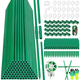 Tetutor garden stakes kit with 90 pieces for versatile garden support
