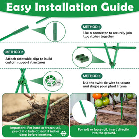 Tetutor gloves and accessories included for easy stake installation